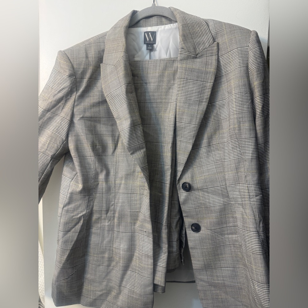 Worthington Classic Gray Checkered Blazer